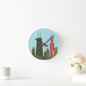 マンガシカゴ ラウンド壁時計 (ホーム)