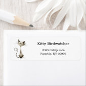 マンガシャメネコおもしろい差出人住所 ラベル (インサイチュ)