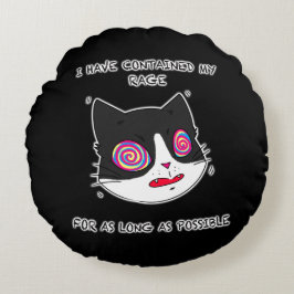 マンガスタイルキャットおもしろい文字 ラウンドクッション