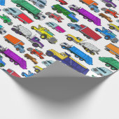 マンガスタイルトラックイラスト ラッピングペーパー (角)