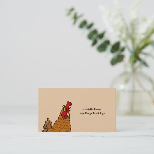 マンガチキン名刺エッグスファームホームステッド 名刺 (スタンド正面)
