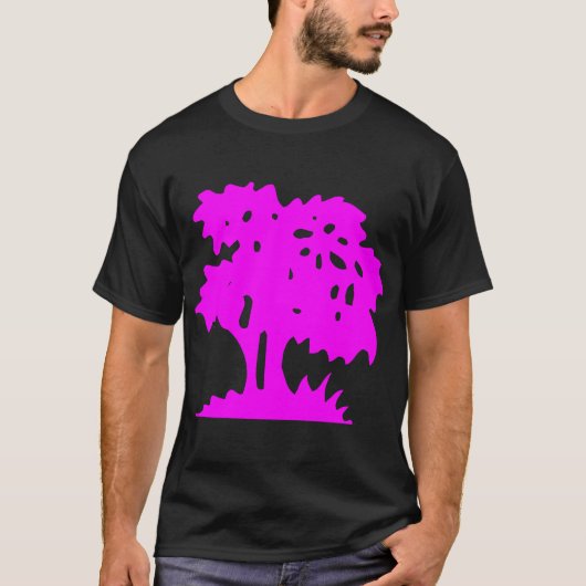 マンガツリー – マゼンタ Tシャツ (正面)