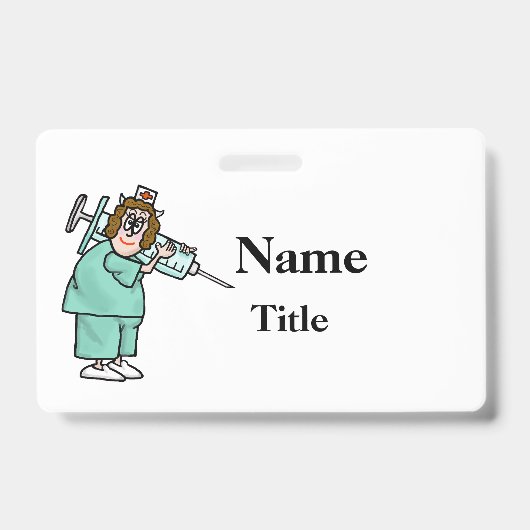 マンガナースとビッグニードルナースバッジ! バッジ (正面)