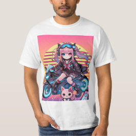 マンガバイクもしくは自転車に乗る人 Tシャツ