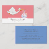 マンガバード&ベビー,ベビーシッター,デイケア,子供部屋 名刺 (正面/裏面)