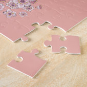 マンガパンダポートレートと桜の花 ジグソーパズル (側面)