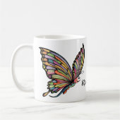 マンガパーソナライズされたチョウ コーヒーマグカップ (左)