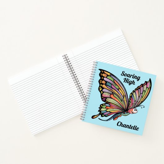 マンガパーソナライズされたチョウ ノートブック (内部)