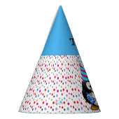 マンガパーソナライズされたー・ペンギン2回目の誕生日パーティー パーティーハット (左)