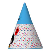 マンガパーソナライズされたー・ペンギン2回目の誕生日パーティー パーティーハット (右)