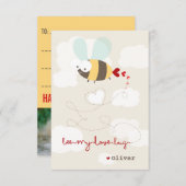 マンガビーラブ教室バレンタインフォトカード 招待状 (正面/裏面)