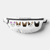 マンガフランスのーのブルドッグ顔ドッグトリート ファニーパック (レイダウン)