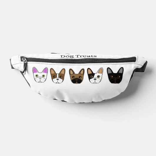 マンガフランスのーのブルドッグ顔ドッグトリート ファニーパック (レイダウン)