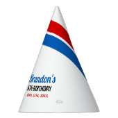 マンガブルー&レッドボーリングキッズ6誕生日 パーティーハット (右)