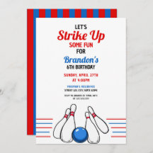 マンガブルー&レッドボーリングキッズ6誕生日