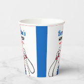 マンガブルー&レッドボーリングキッズ6誕生日 紙コップ (左)