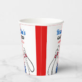 マンガブルー&レッドボーリングキッズ6誕生日 紙コップ (右)