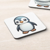 マンガペンギンイラストレーション コースター (左側)