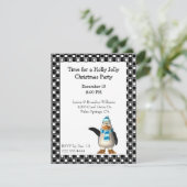 マンガペンギンクリスマス招待状 招待状 (スタンド正面)