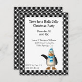 マンガペンギンクリスマス招待状 招待状 (正面/裏面)