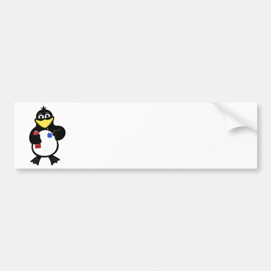 マンガペンギン バンパーステッカー (正面)