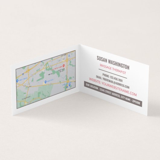 マンガマッサージ、マッサージセラピスト、パーラーロイヤリティ 名刺 (内部)