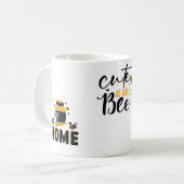 マンガミツバチ、ハニージャー及び文字 コーヒーマグカップ (正面左)