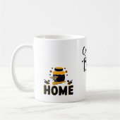 マンガミツバチ、ハニージャー及び文字 コーヒーマグカップ (左)