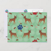 マンガミニチュアピンシャー ポストカード (正面/裏面)