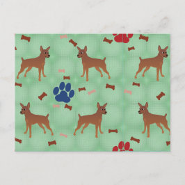 マンガミニチュアピンシャー ポストカード