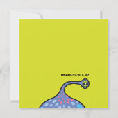 マンガモンスターパープルエイリアンキッドハローウィンパーティ 招待状 (裏面)