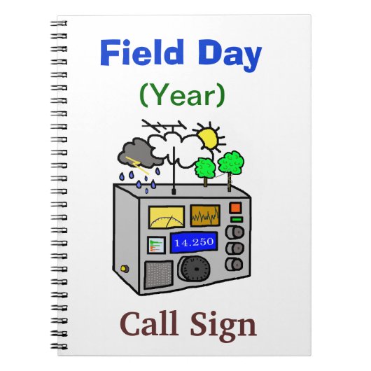 マンガラジオ付きフィールドデイノートブック ノートブック (正面)