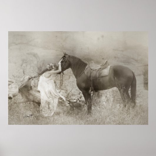 マンガラルガマルチャドールStallionと女性 ポスター (正面)