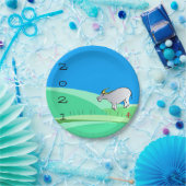 マンガランドスケープ中国のオックス新年〔占星術の〕十二宮図PP ペーパープレート (パーティー)