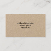 マンガリスタピグシルエットシンプルファームカントリー 名刺 (裏面)