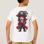 マンガリトルパイレーツ子供の誕生日 Tシャツ (裏面)