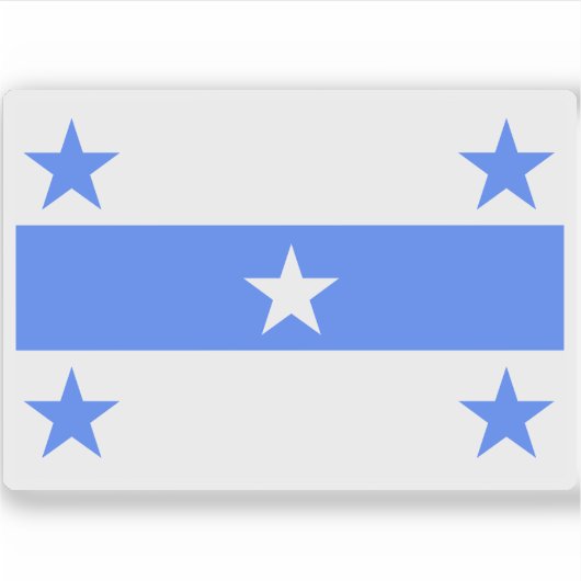 マンガレヴァ国国旗（1832年～1843年） シール (正面)