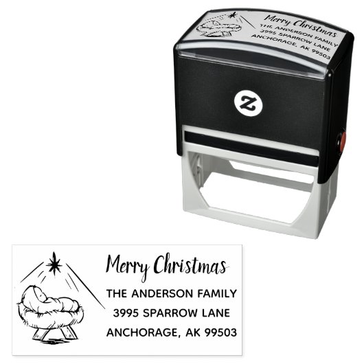 マンガーのメリークリスマス・イエス セルフインキングスタンプ (インサイチュ)