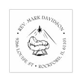 マンガークリスマススターの宗教家のイエス ラバースタンプ (インプリント)