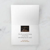 マンガーシーン宗教的クリスチャンのクリスマスカード シーズンカード (内部)