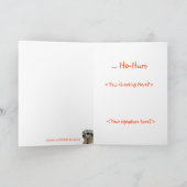 マンガースロッスホリデーグリーティングカード シーズンカード (内部)