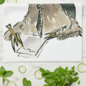 マンガースロッス昼寝時間 キッチンタオル (折り畳み)