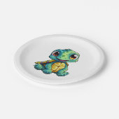 マンガートルームイラストレーション ペーパープレート (アングル)