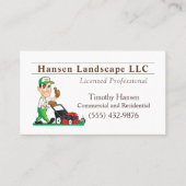 マンガートローンモーイングガイ造園ヤードサービス 名刺 (正面)