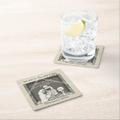 マンガー・メリー・クリスマスのリトル・ボーイ スクエアペーパーコースター (インサイチュ)