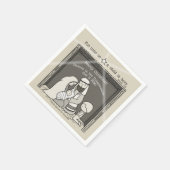 マンガー・メリー・クリスマスのリトル・ボーイ スタンダードカクテルナプキン (角)