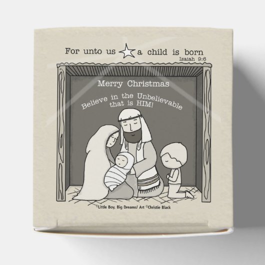 マンガー・メリー・クリスマスのリトル・ボーイ フェイバーボックス (上部)