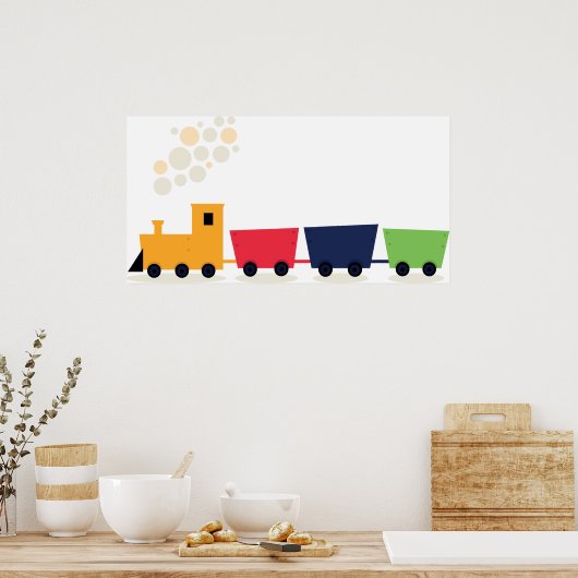 マンガ列車 ポスター (キッチン)