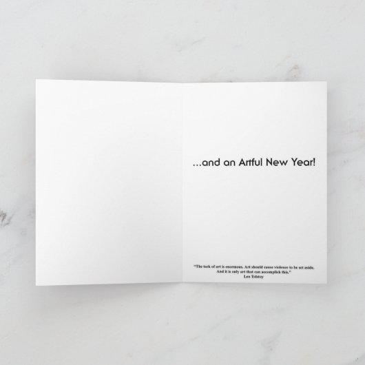 マンガ大学の2021年マンガクリスマスカード シーズンカード (内部)