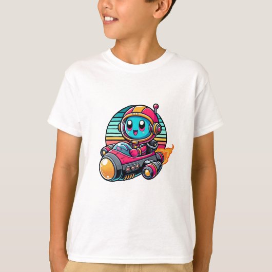 マンガ宇宙飛行士 Tシャツ (正面)